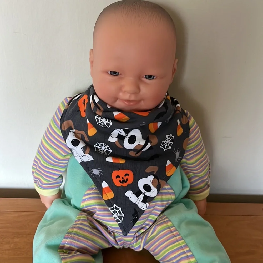 Halloween dogs baby bandana bib